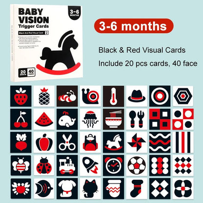 Baby Visual Stimulation Flash Cards - RainbowTDM