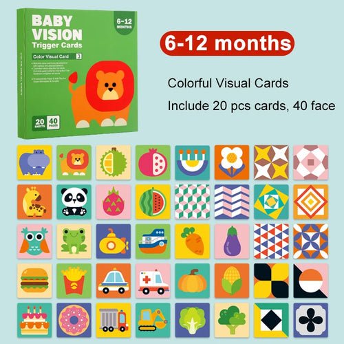 Baby Visual Stimulation Flash Cards - RainbowTDM