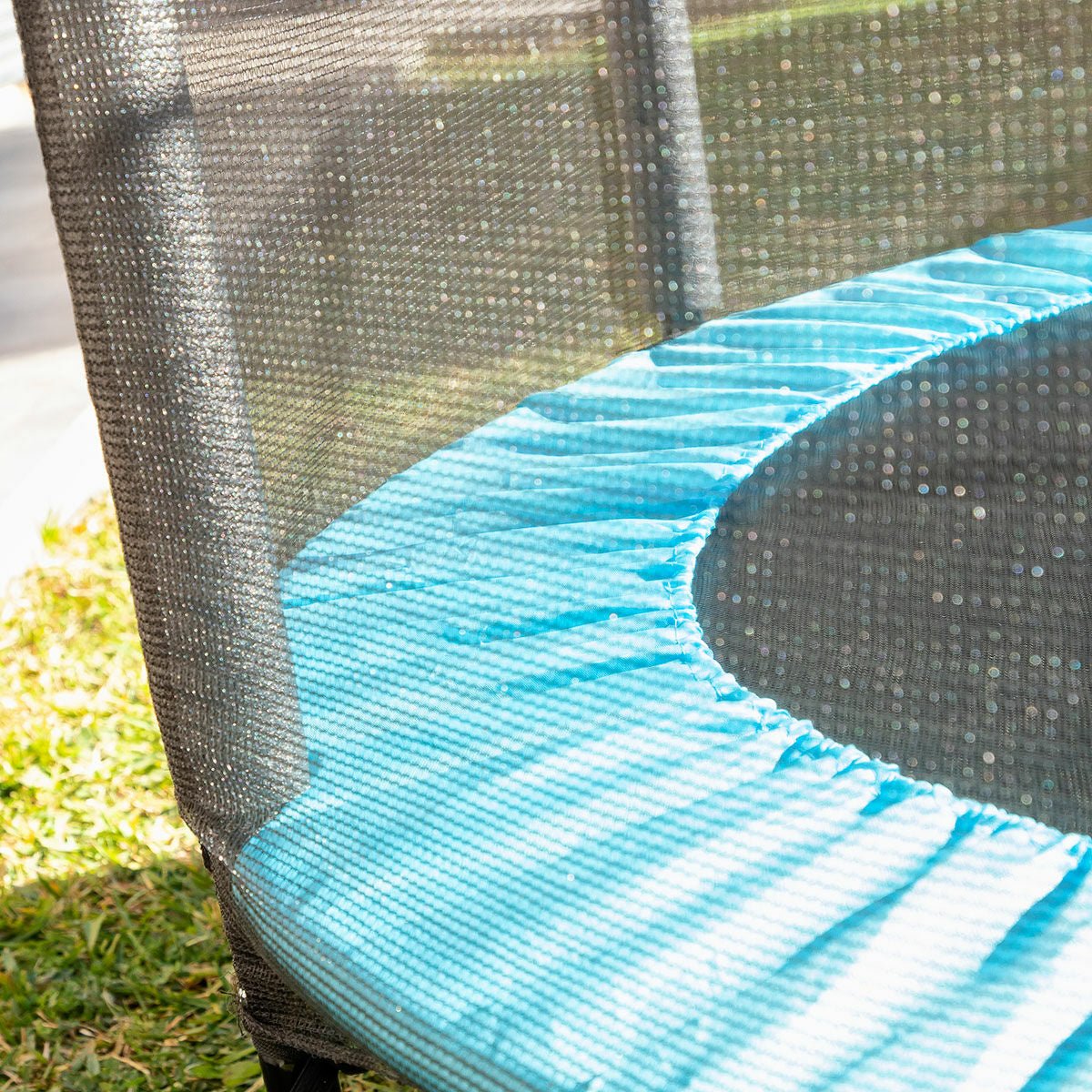 Kids Trampoline with Safety Enclosure - RainbowTDM