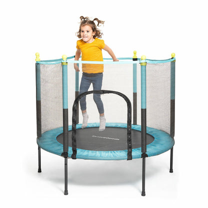 Kids Trampoline with Safety Enclosure - RainbowTDM