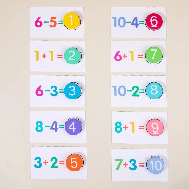 Montessori Maths: Card Matching Game - RainbowTDM