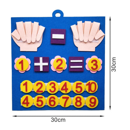 Montessori Maths: Felt Fingers Toy - RainbowTDM