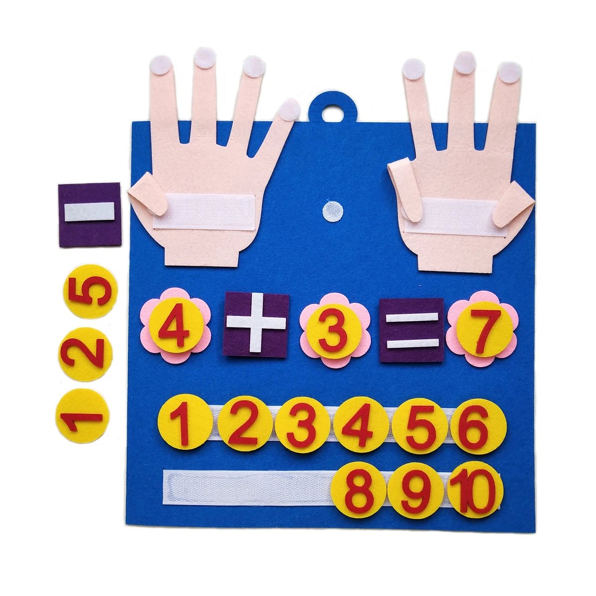 Montessori Maths: Felt Fingers Toy - RainbowTDM