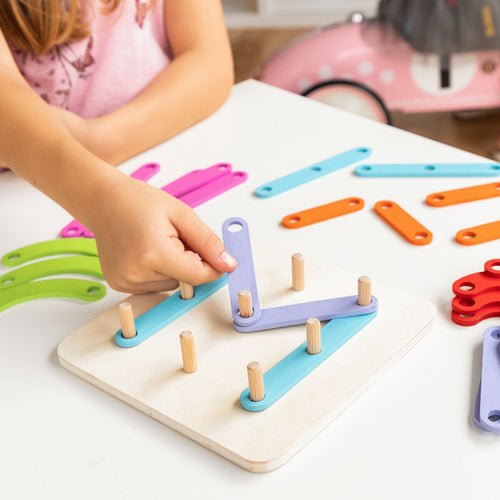 Wooden Set for Making Letters and Numbers - RainbowTDM