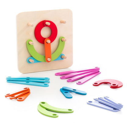 Wooden Set for Making Letters and Numbers - RainbowTDM