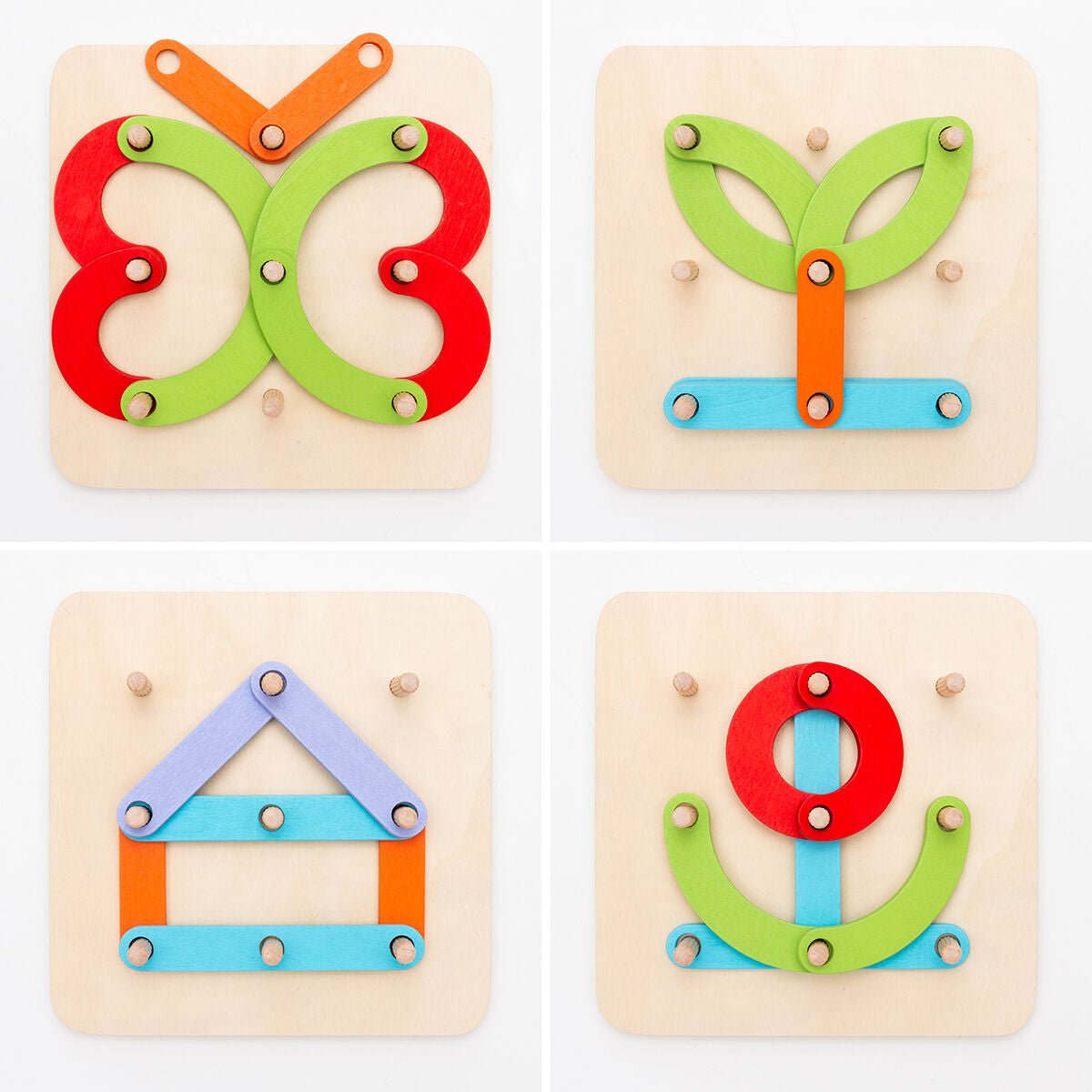 Wooden Set for Making Letters and Numbers - RainbowTDM